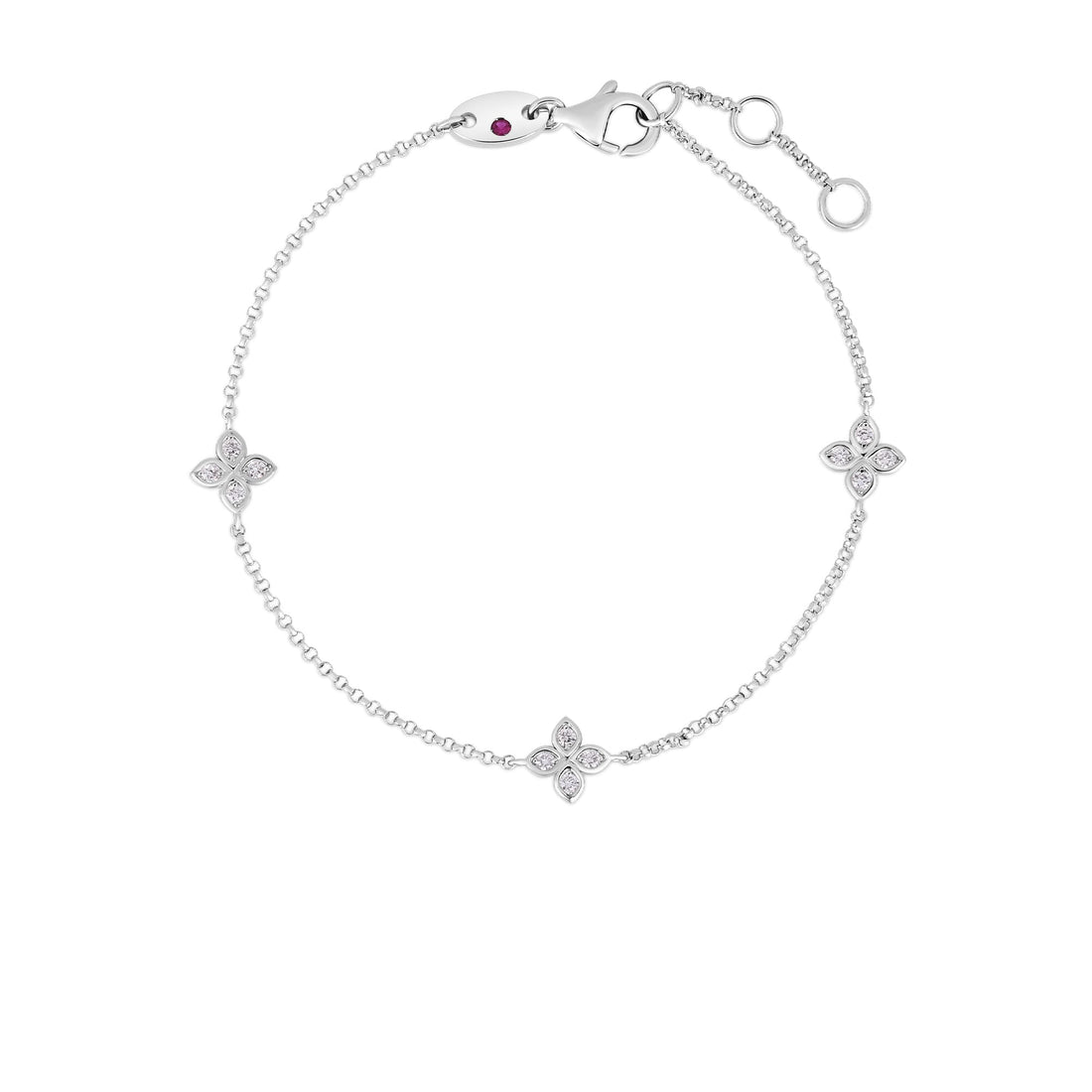 Love in Verona Three Station Flower Bracelet