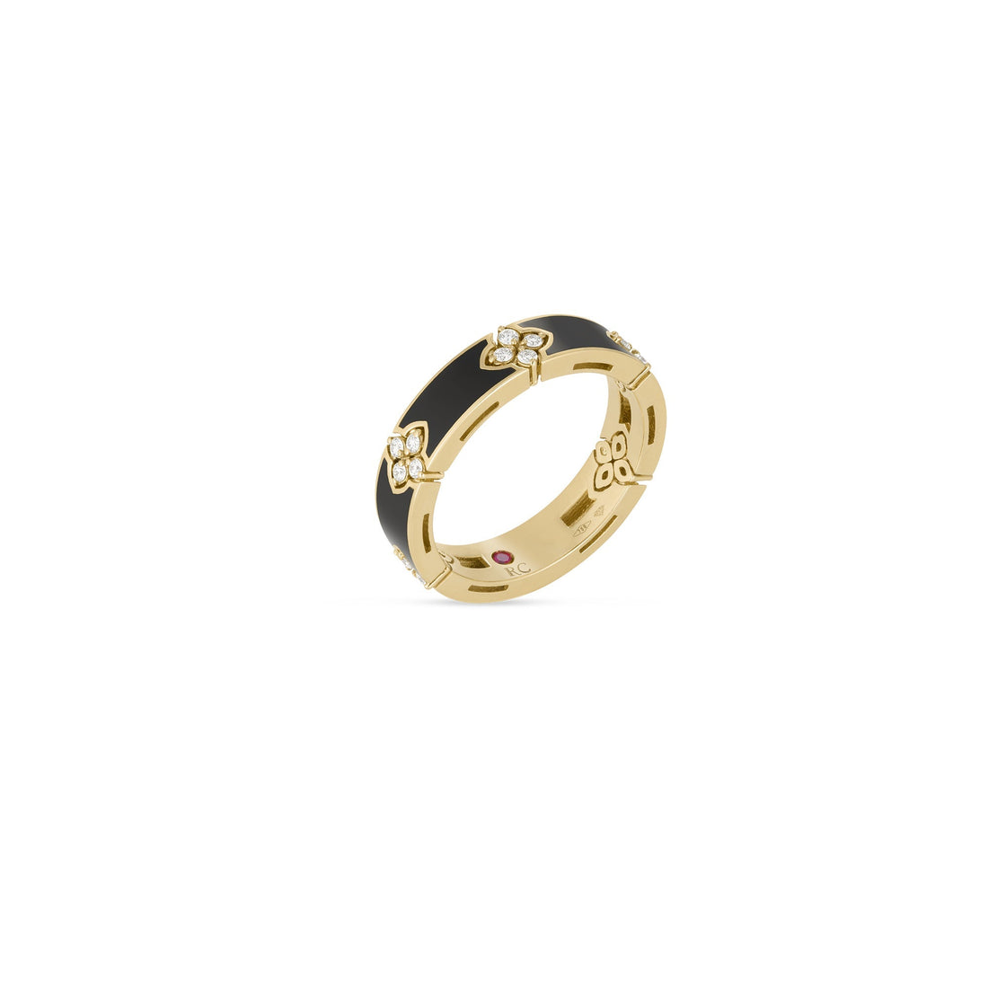 Love in Verona Diamond and Enamel Ring