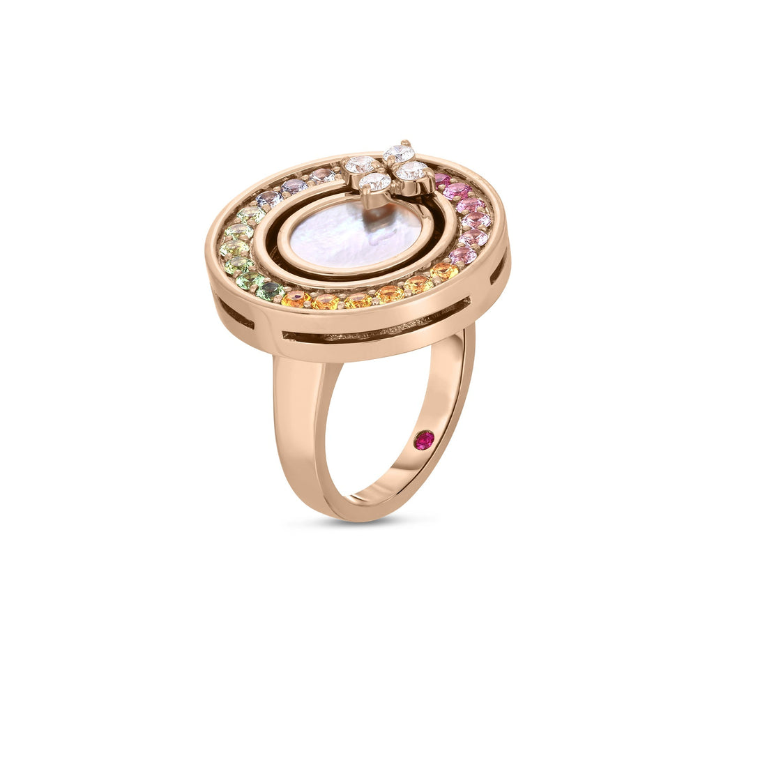 Love in Verona Rainbow Disc Ring
