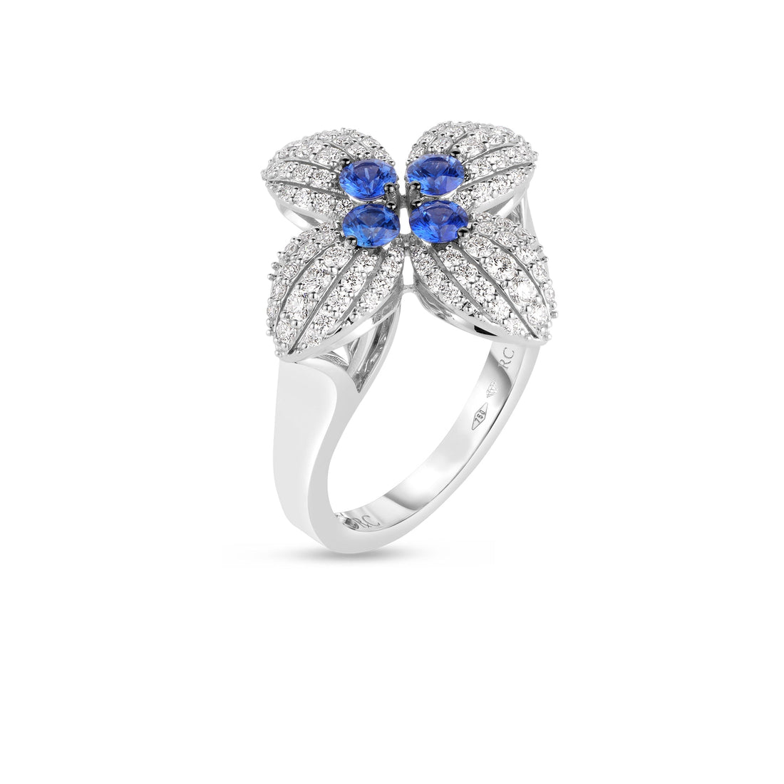 Love in Verona Diamond and Gemstone Flower Ring