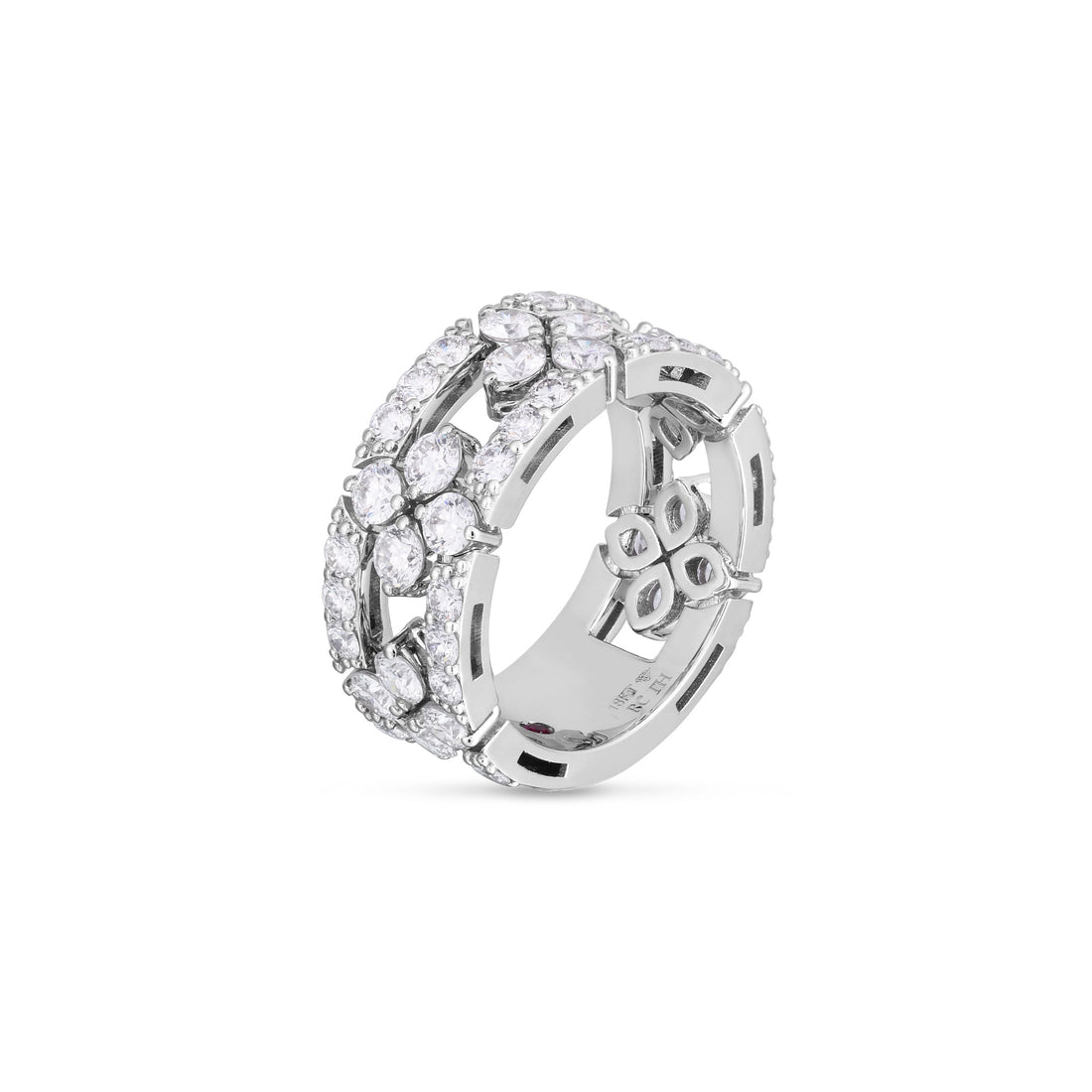 Love in Verona Diamond Open Frame Pavé Ring