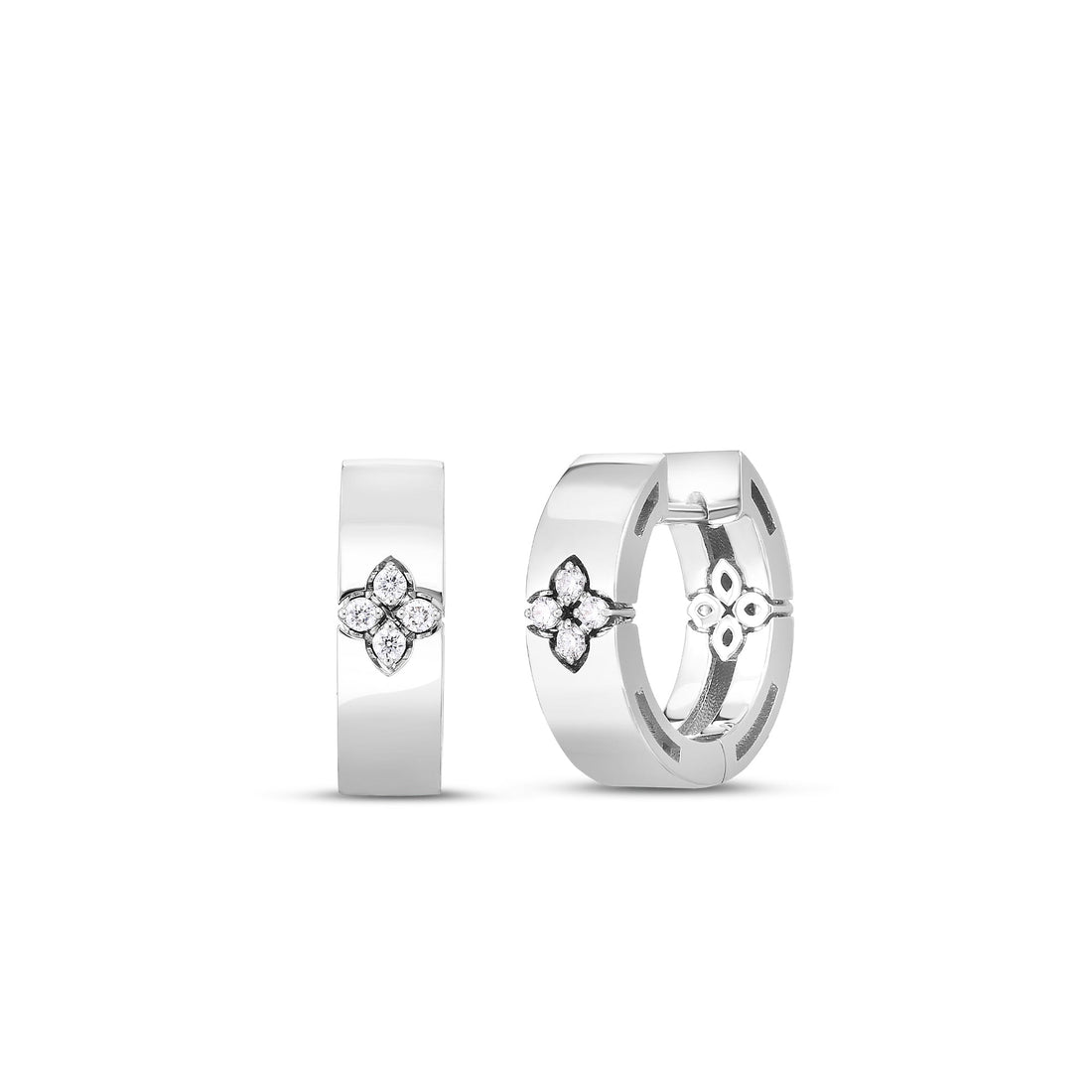 Love in Verona Diamond Accent Small Hoop Earrings