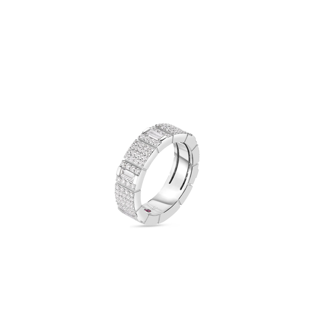 Obelisco Mixed Cut Pavé Diamond Ring