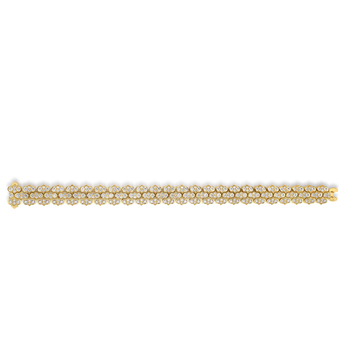 Cobra Pavé Diamond Wide Bracelet