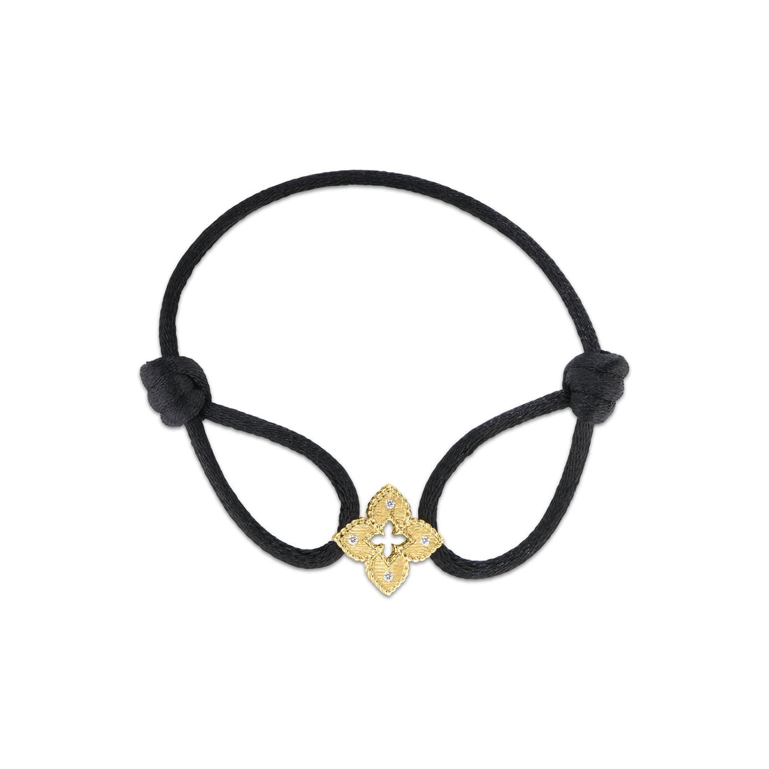 Venetian Princess Diamond Flower Silk Bracelet