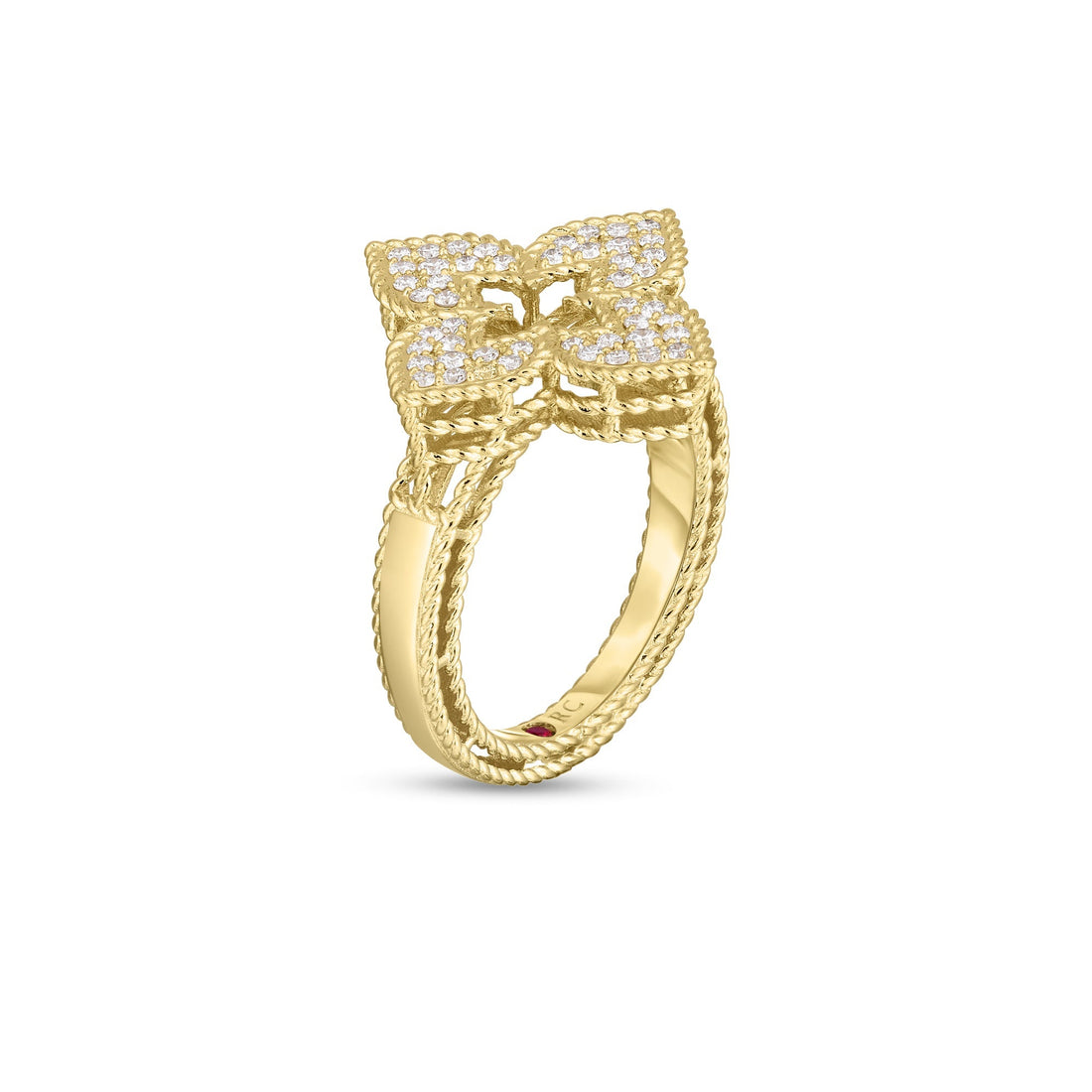 Venetian Princess Pavé Diamond Medium Flower Ring