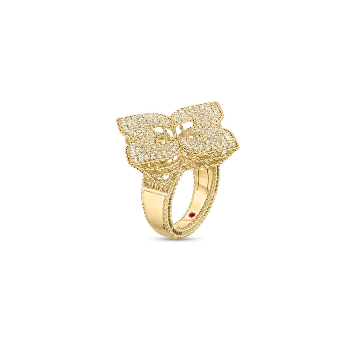 Venetian Princess Pavé Diamond Large Flower Ring