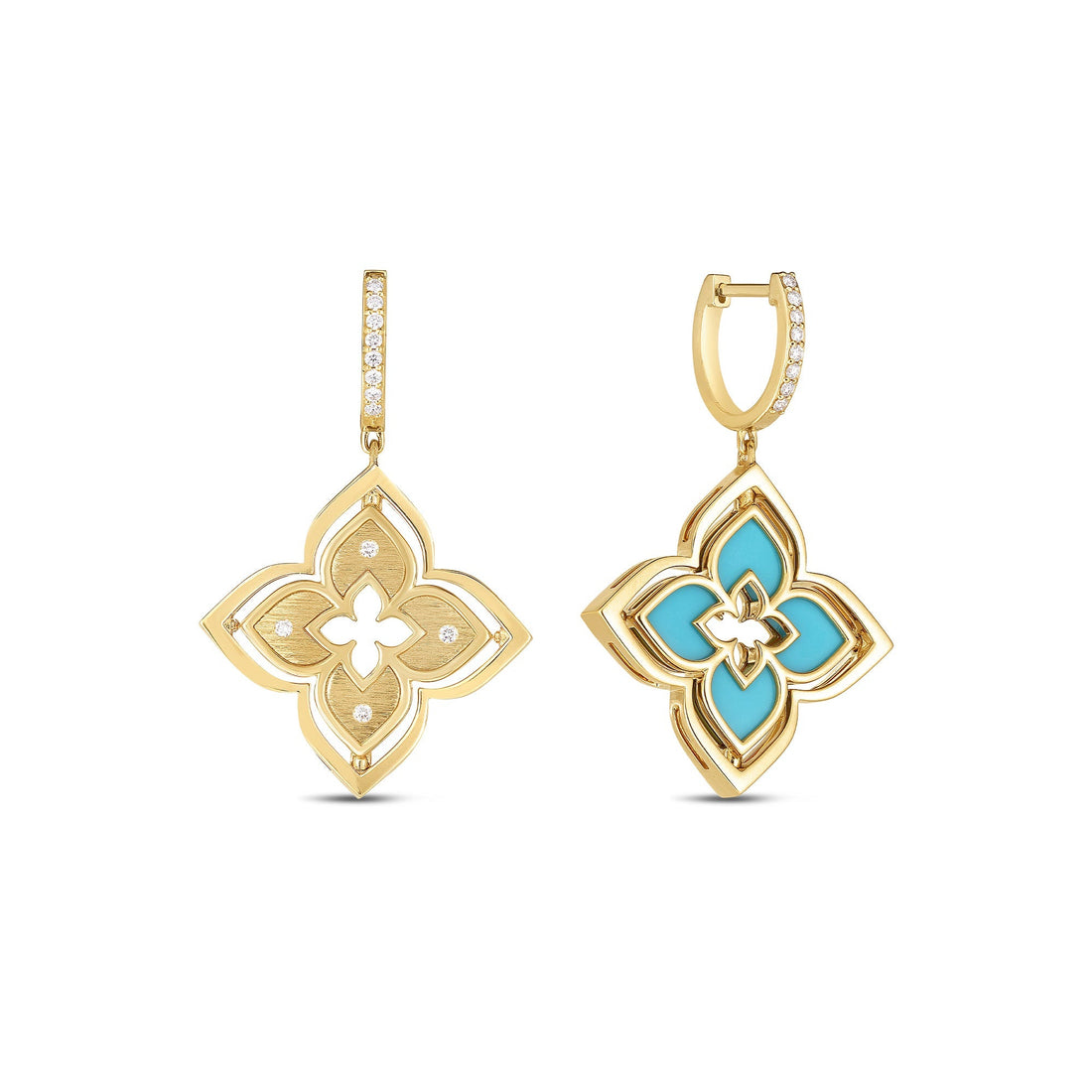 Venetian Princess Pirouette Medium Flower Drop Earrings