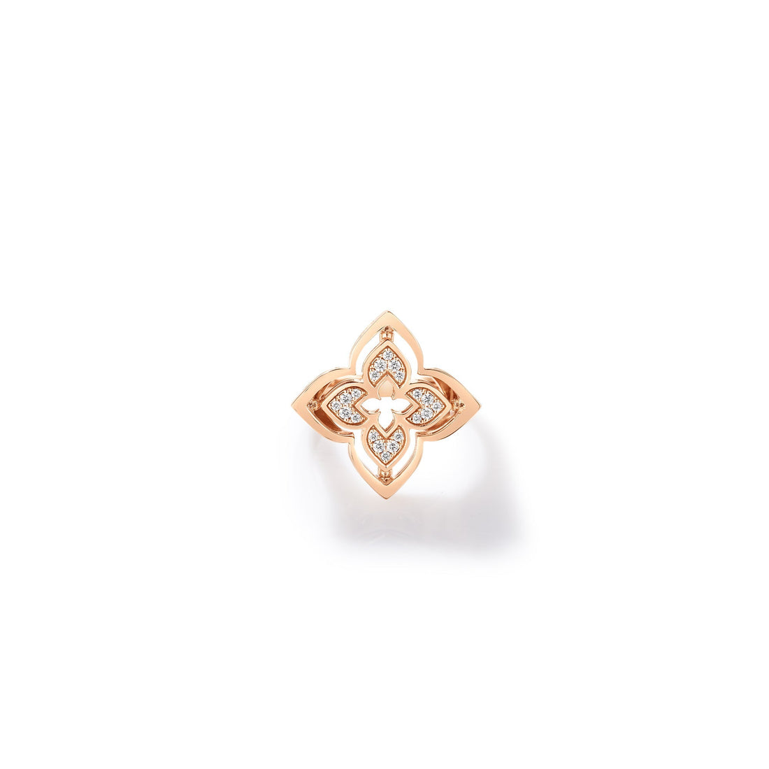 Venetian Princess Pirouette Pavé Small Flower Ring