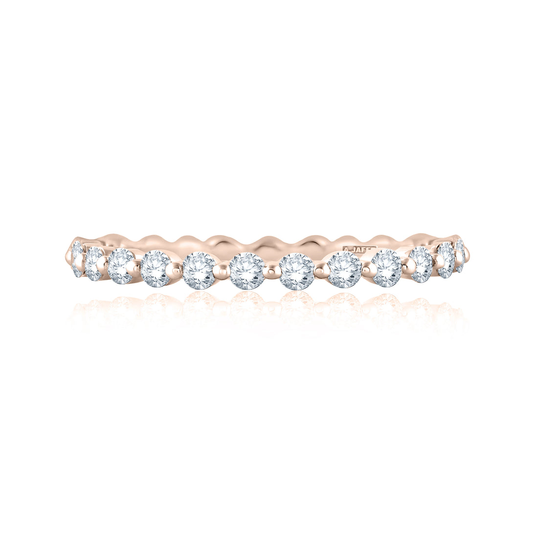 Single Shared Prong Diamond Wedding Band