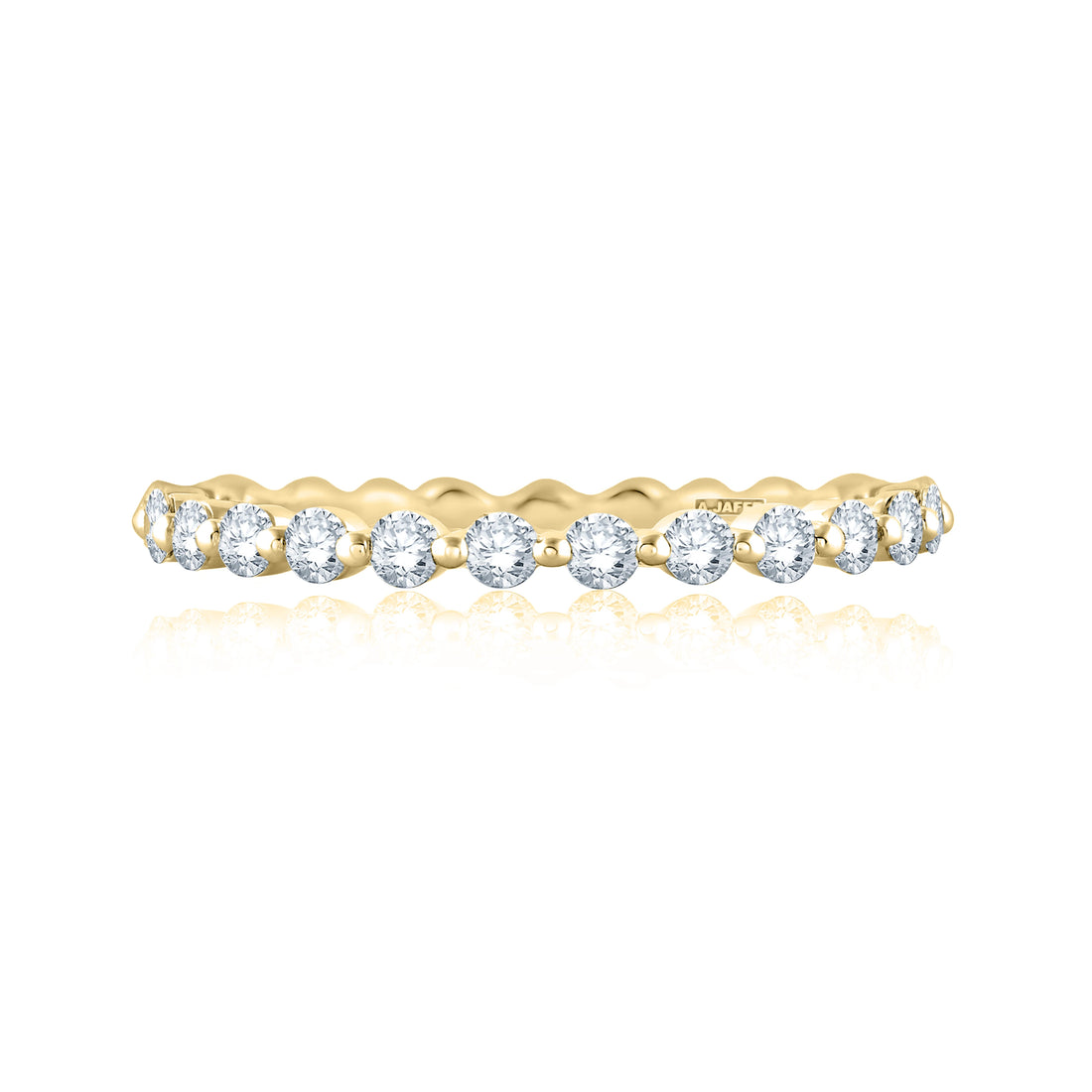 Single Shared Prong Diamond Wedding Band