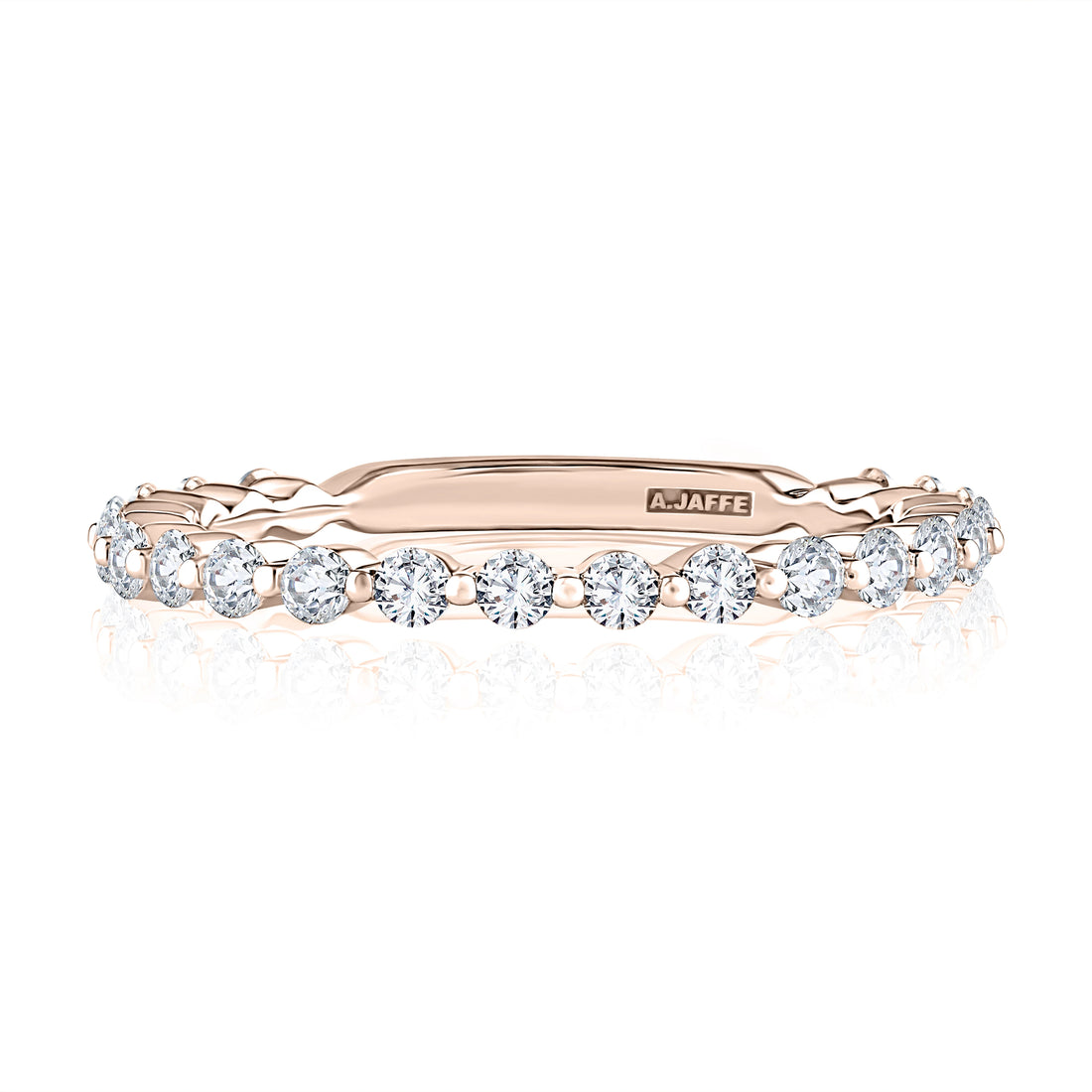 Single Shared Prong Diamond Wedding Band