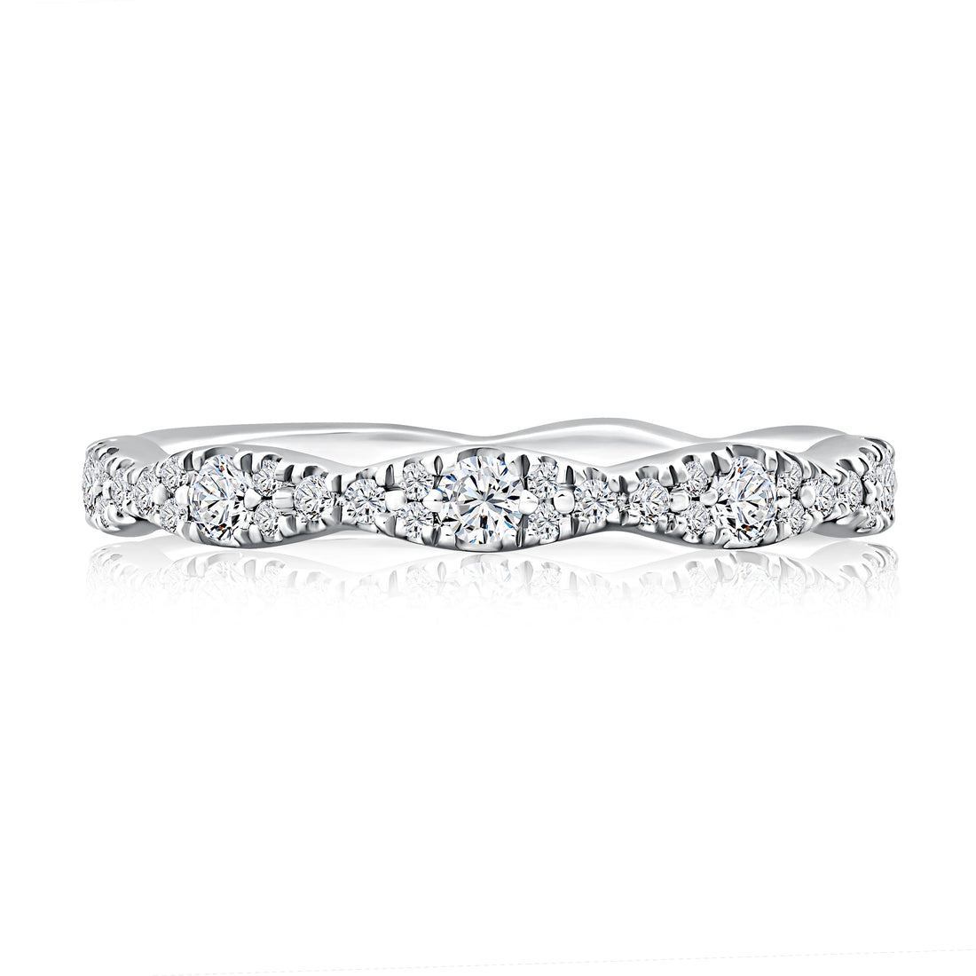Pavé Diamond Wedding Band