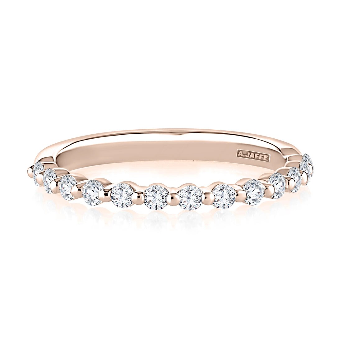 Single Shared Prong Diamond Wedding Band