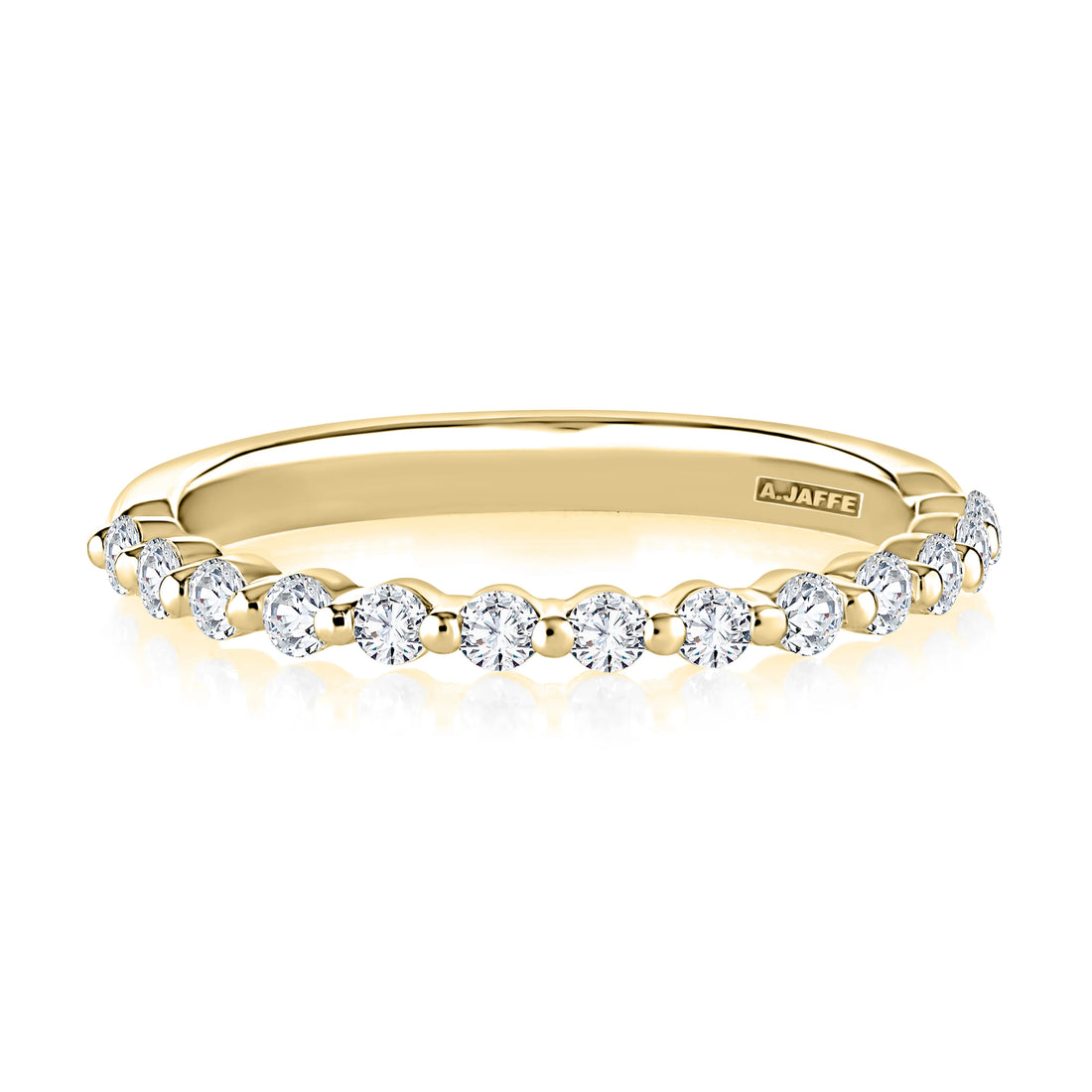 Single Shared Prong Diamond Wedding Band
