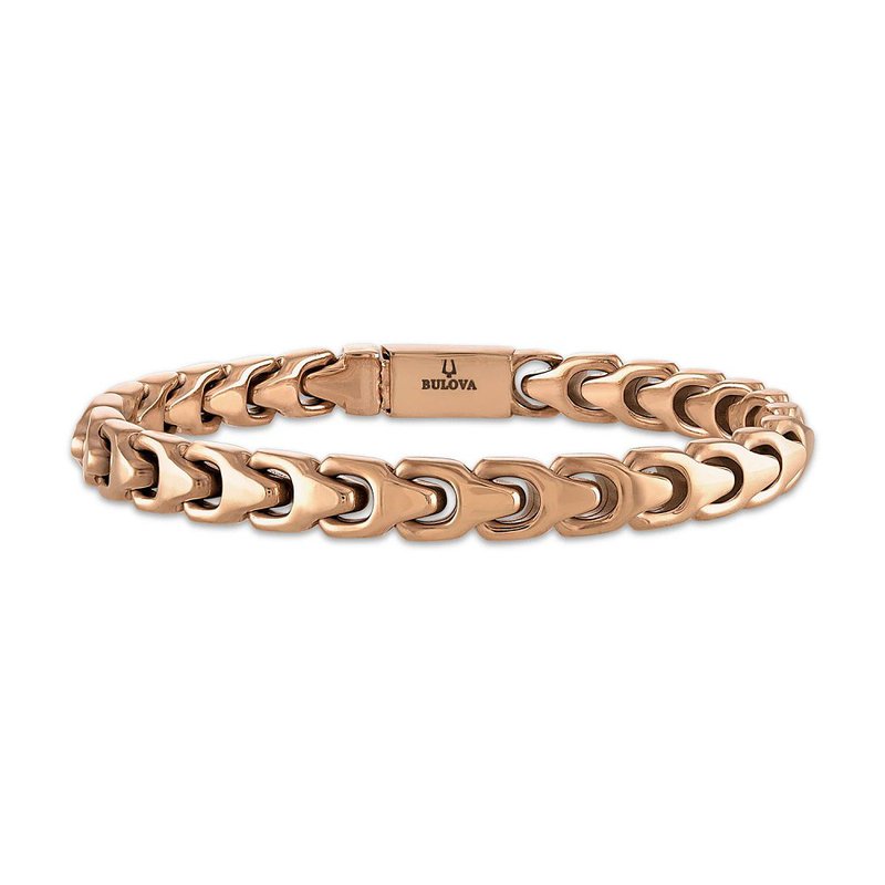 Bulova Stainless Steel Classic Jewelry Mens Bracelet