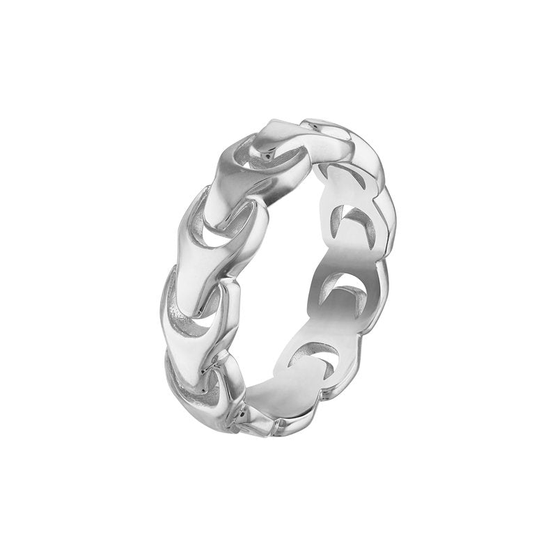 SILVER RHOD GENTS RING