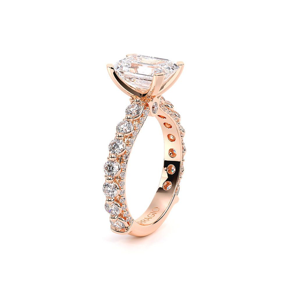 Couture-0488EM25-14K Rose Gold Emerald