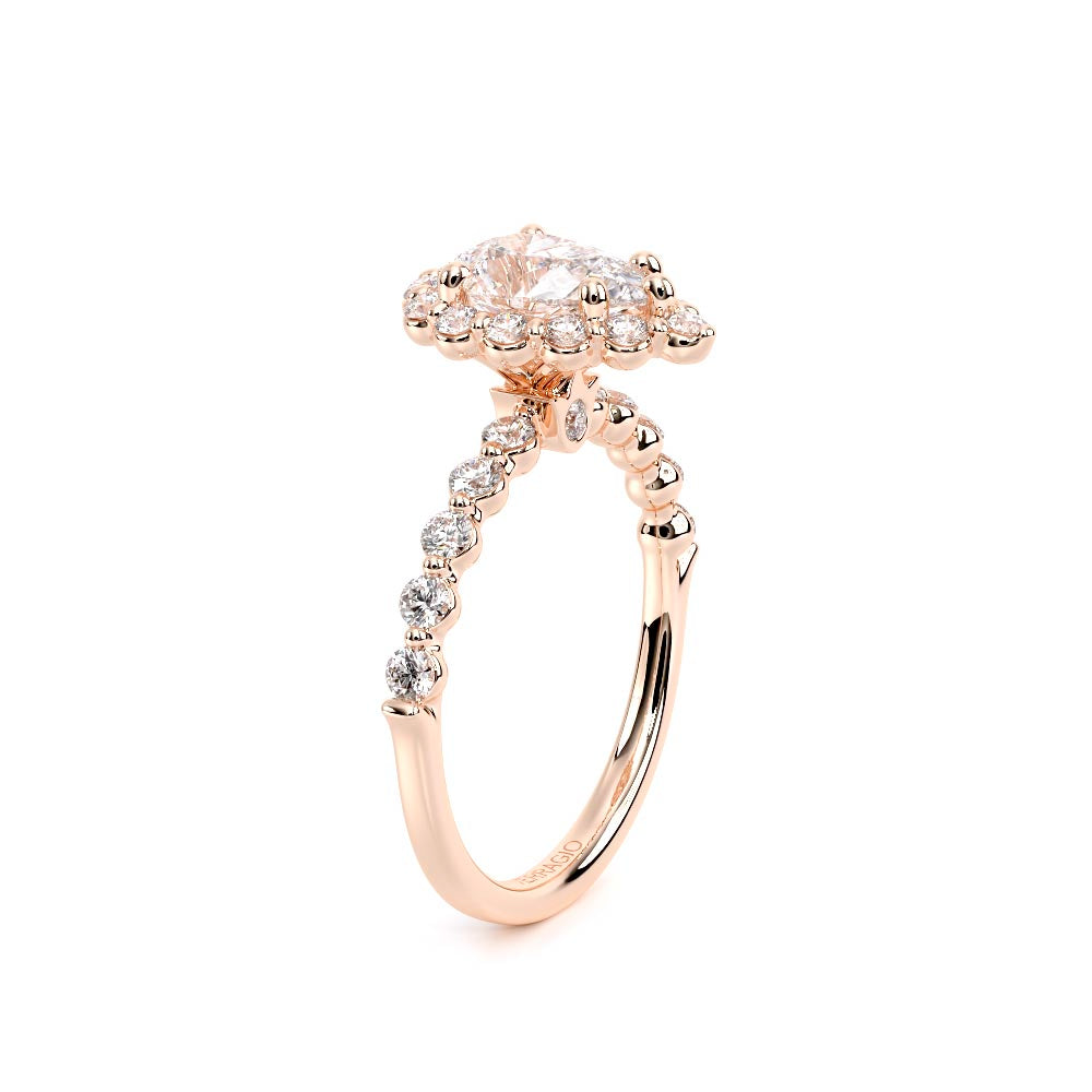 Renaissance-990PS20-18K Rose Gold Pear