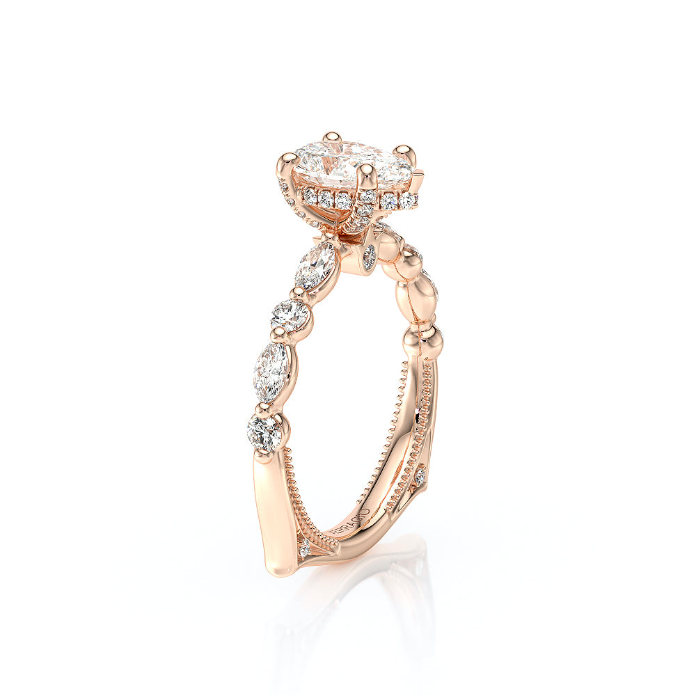 Vanguard-2202PS-14K Rose Gold Pear