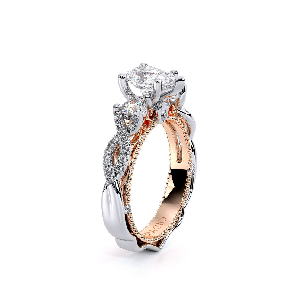 Venetian-5013pear-18k Two Tone Pear