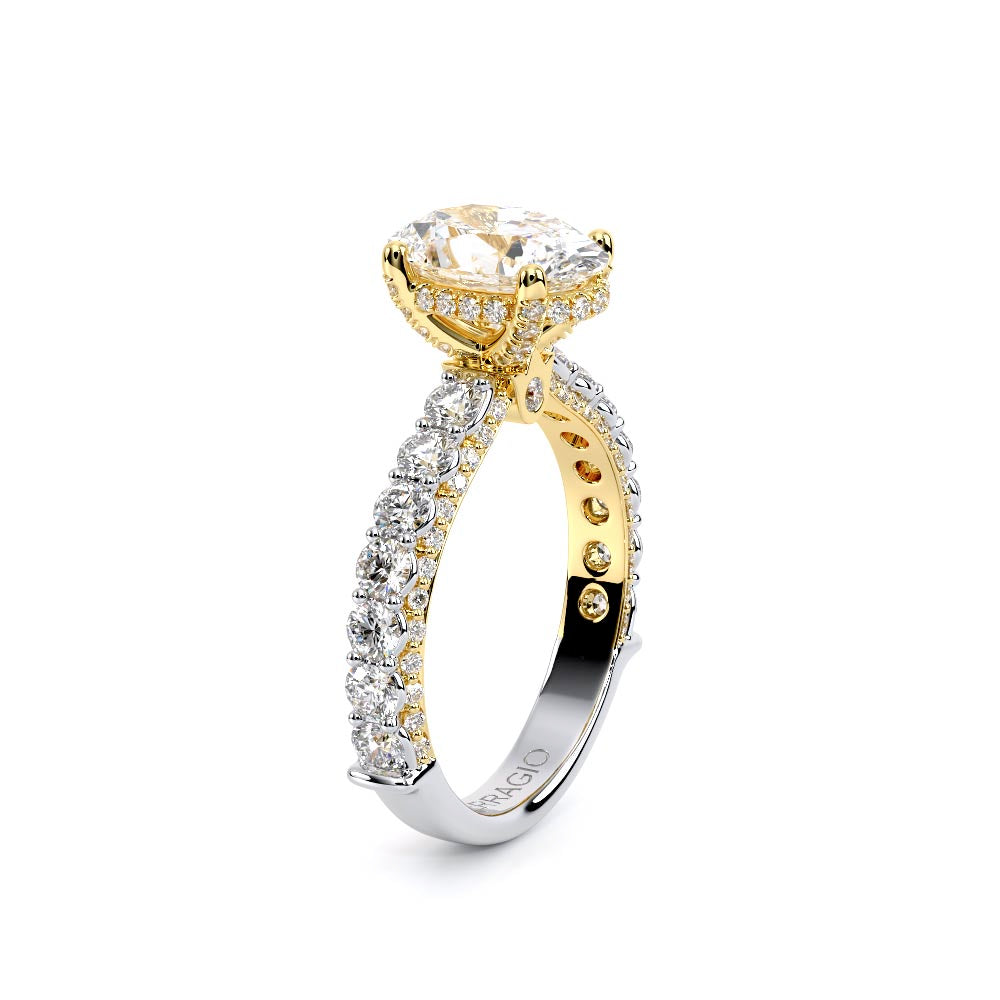 Couture-0489OV25-14K Two Tone Oval