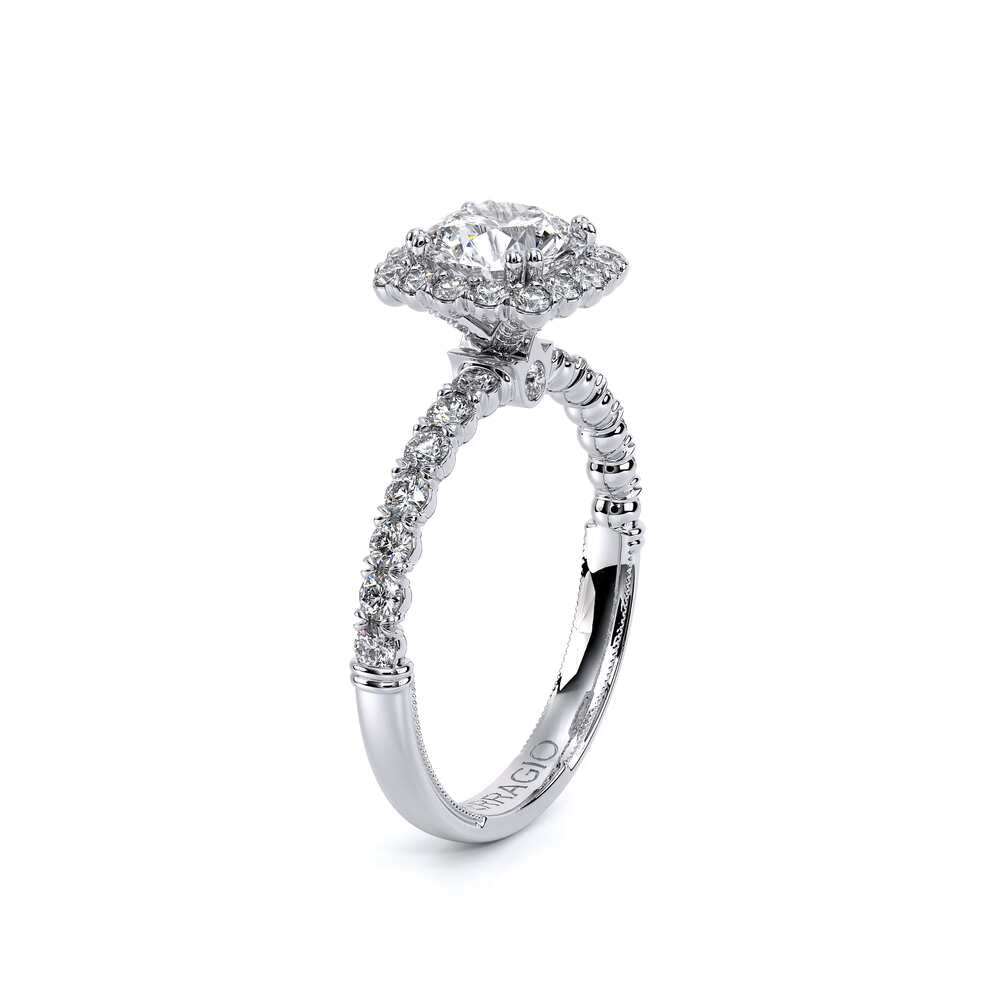 Renaissance-954CU18-18K White Gold Cushion
