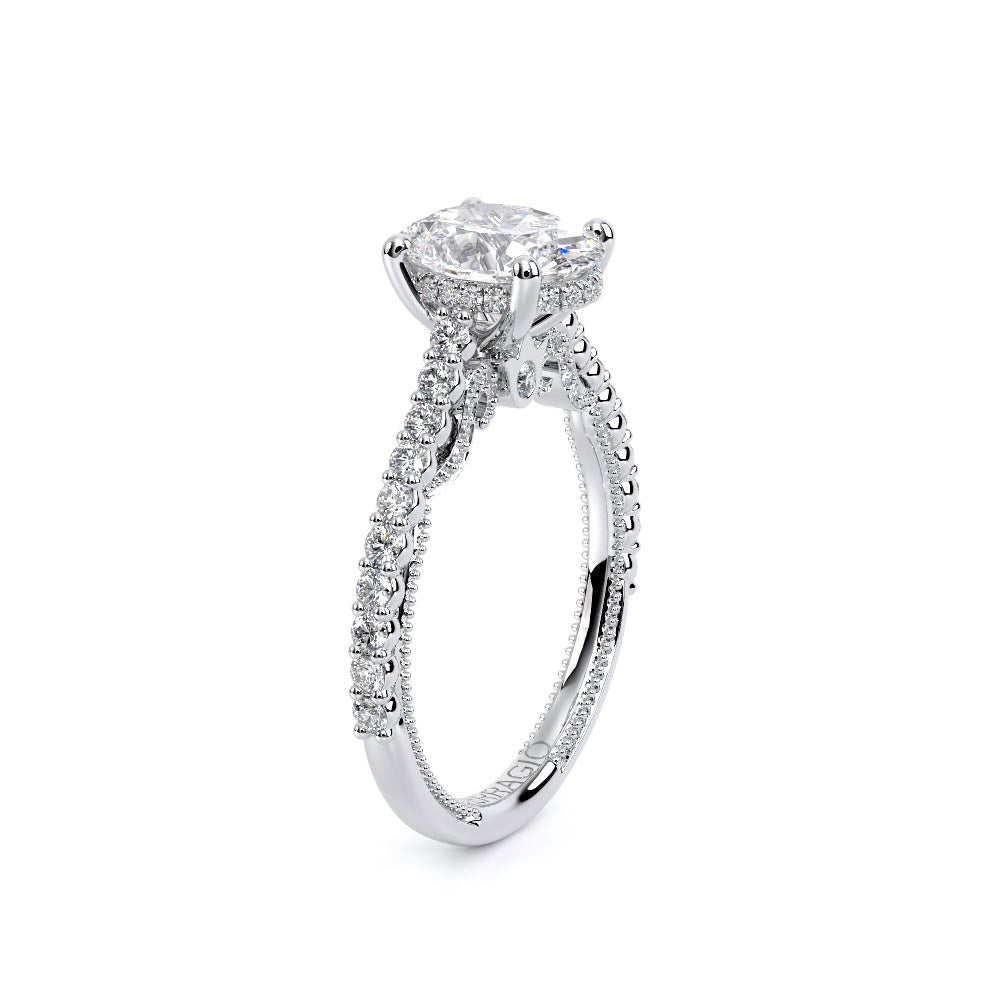 Insignia-7111ov-18k White Gold Oval