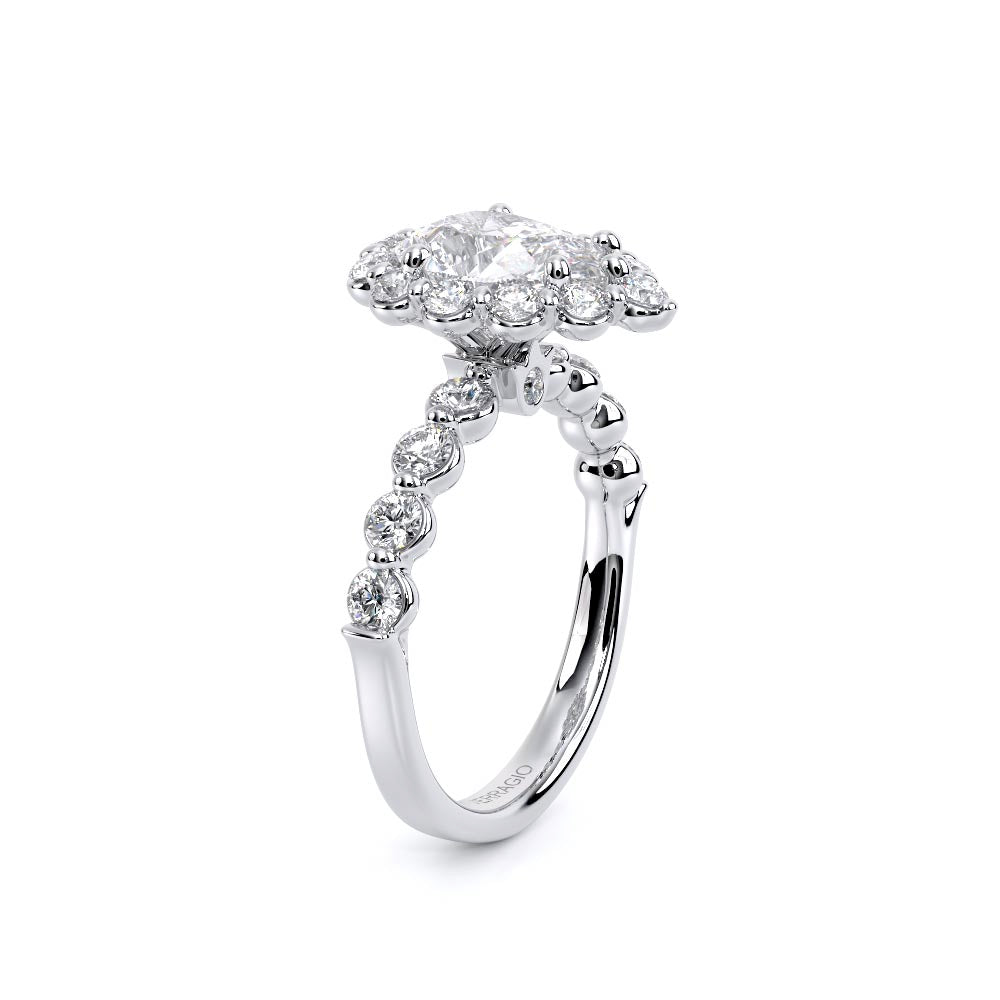 Renaissance-990PS25-14K White Gold Pear