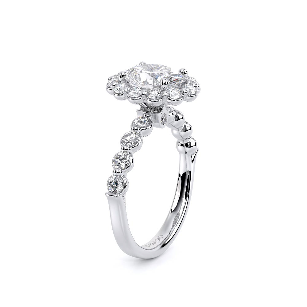 Renaissance-990OV25-14K White Gold Oval