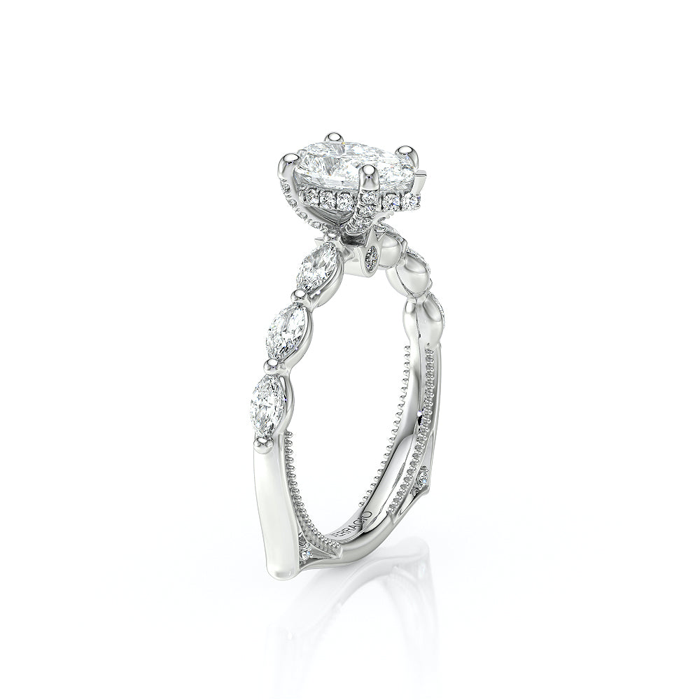 Vanguard-2205ps-14k White Gold Pear