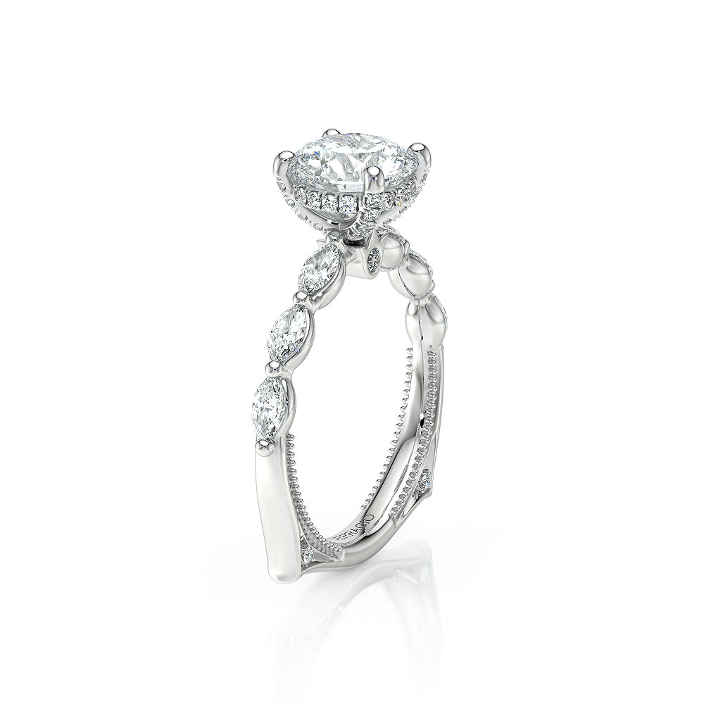 Vanguard-2205r-14k White Gold Round