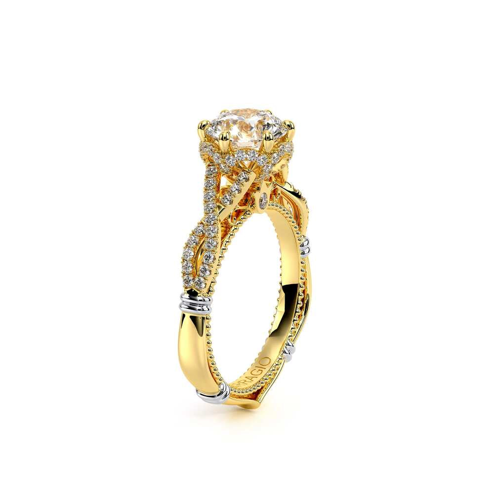 Parisian-153r-18k Yellow Gold Round