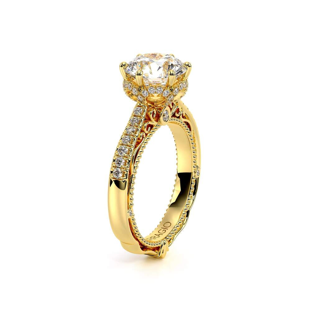 Venetian-5052r-14k Yellow Gold Round
