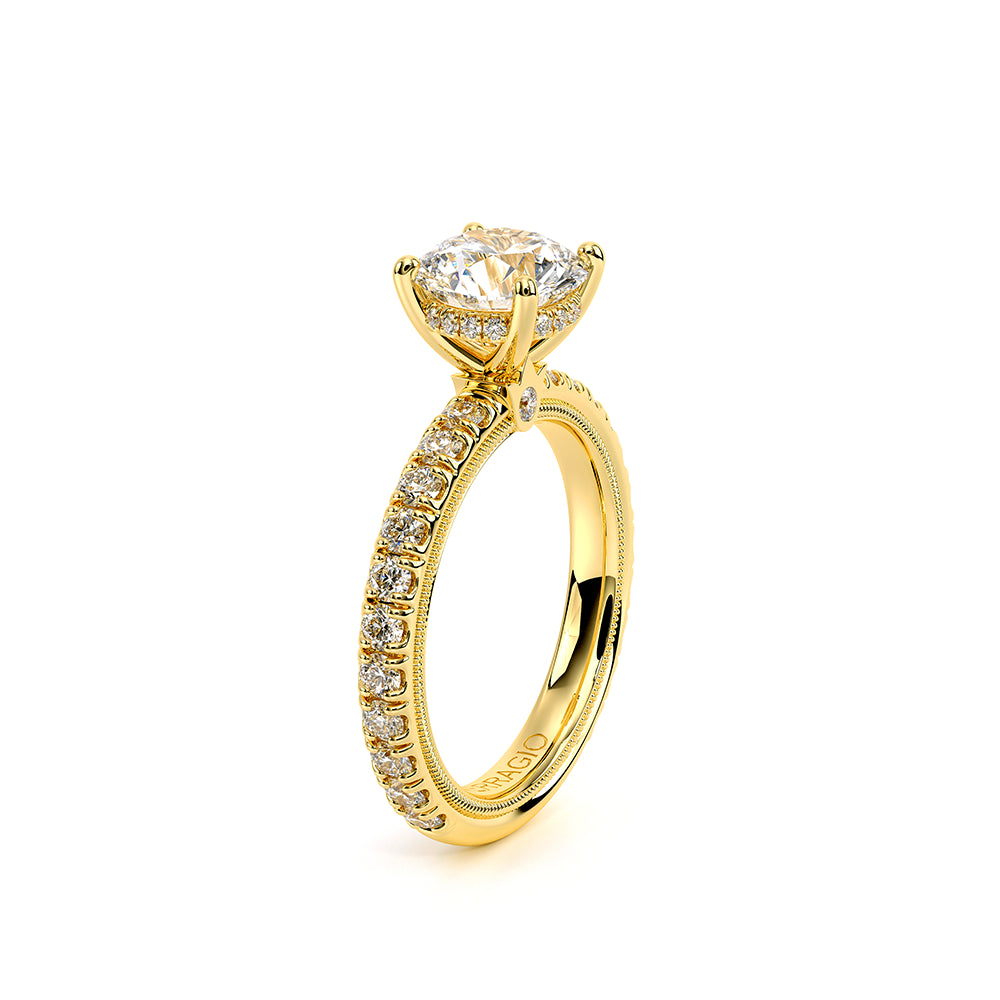 Tradition-210DBR-14K Yellow Gold Round