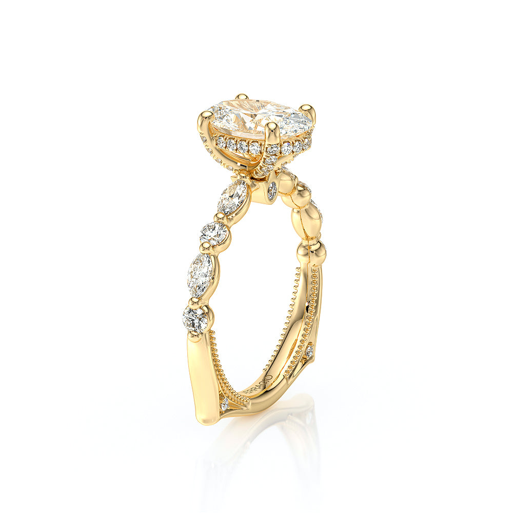 Vanguard-2202OV-18K Yellow Gold Oval