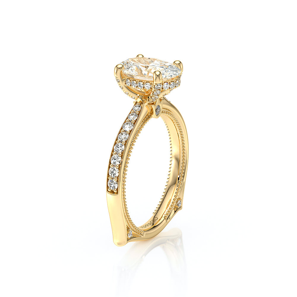 Vanguard-2203OV-14K Yellow Gold Oval