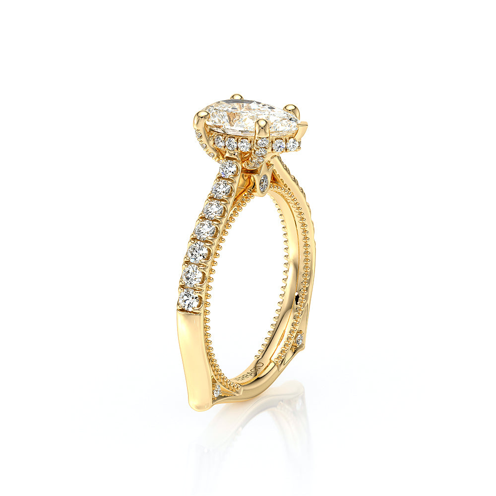 Vanguard-2208PS-14K Yellow Gold Pear
